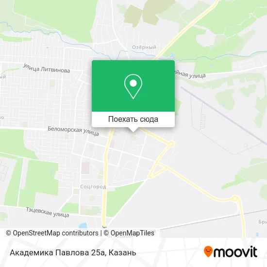 Карта Академика Павлова 25а