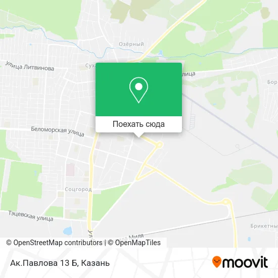 Карта Ак.Павлова 13 Б