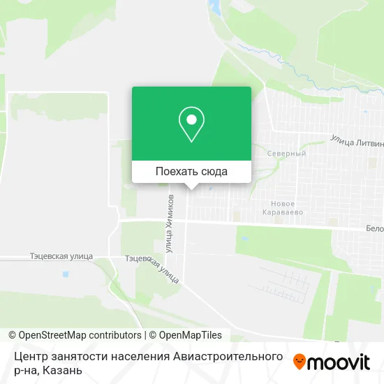 Карта Центр занятости населения Авиастроительного р-на