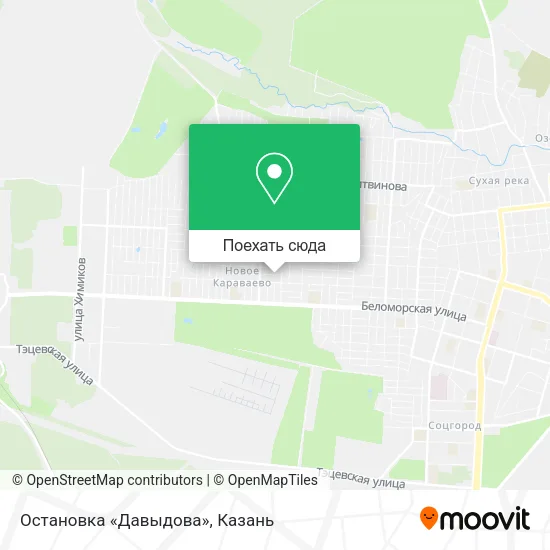 Карта Остановка «Давыдова»
