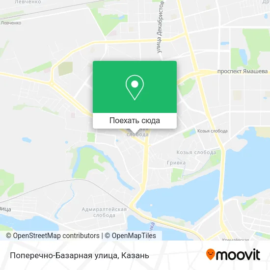 Карта Поперечно-Базарная улица
