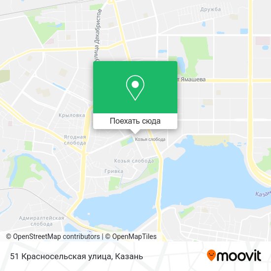 Карта 51 Красносельская улица