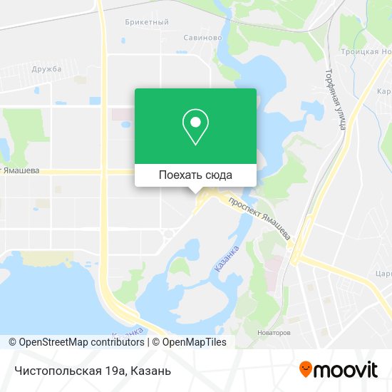 Карта Чистопольская 19а