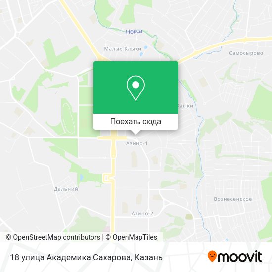 Карта 18 улица Академика Сахарова