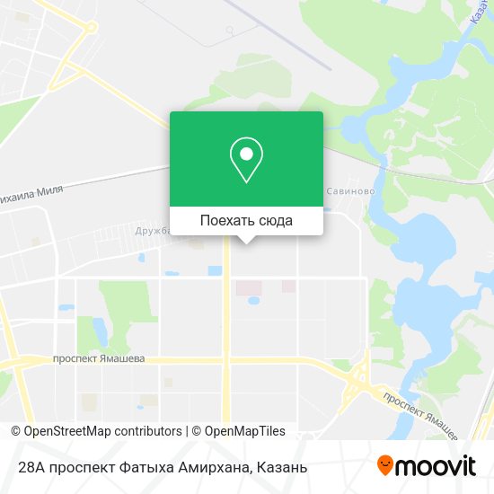 Карта 28А проспект Фатыха Амирхана