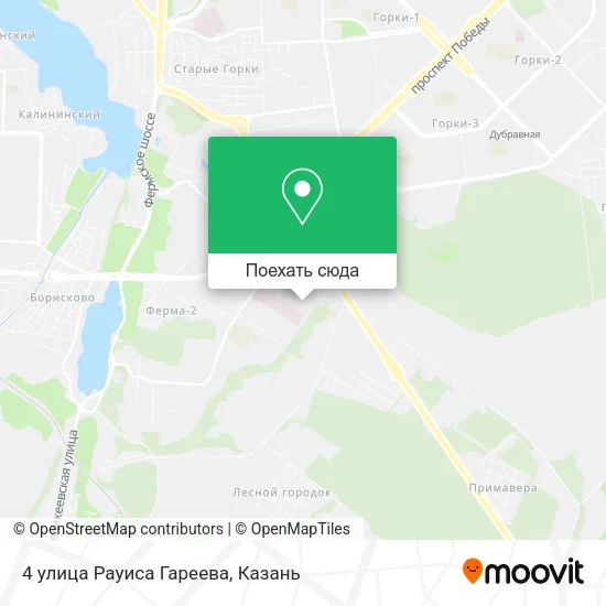 Карта 4 улица Рауиса Гареева