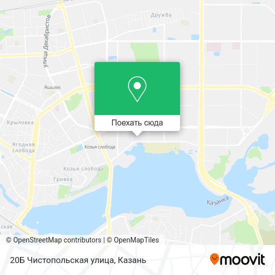 Карта 20Б Чистопольская улица
