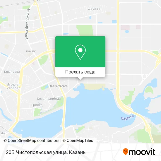 Карта 20Б Чистопольская улица