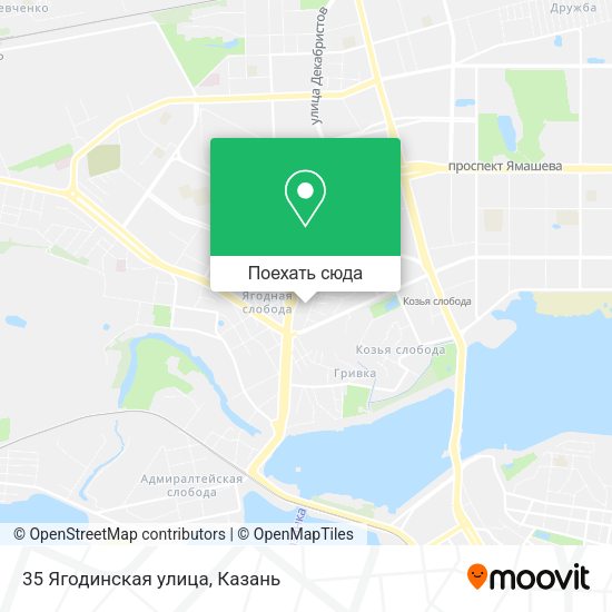 Карта 35 Ягодинская улица