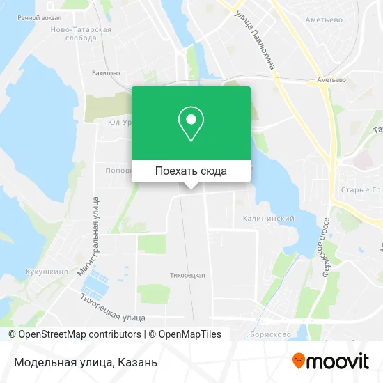 Карта Модельная улица