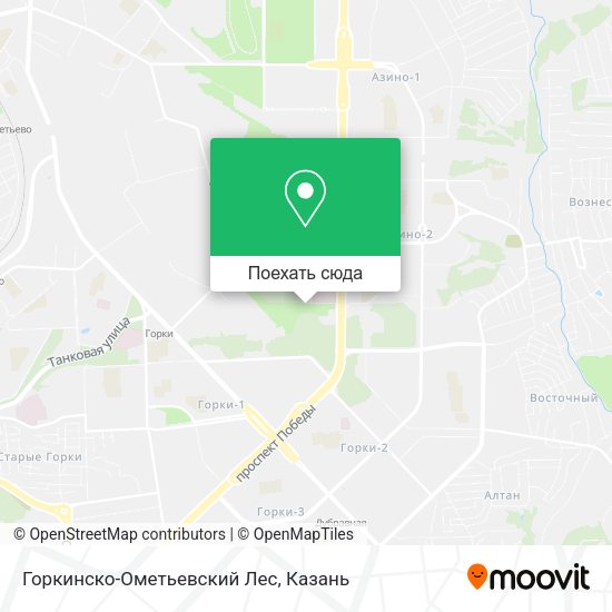 Карта Горкинско-Ометьевский Лес