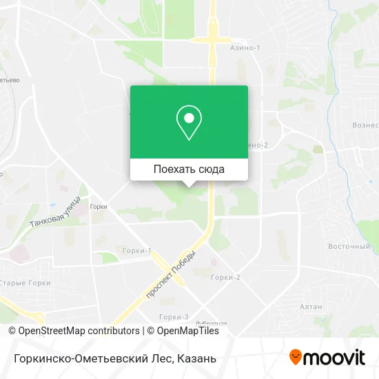 Карта Горкинско-Ометьевский Лес
