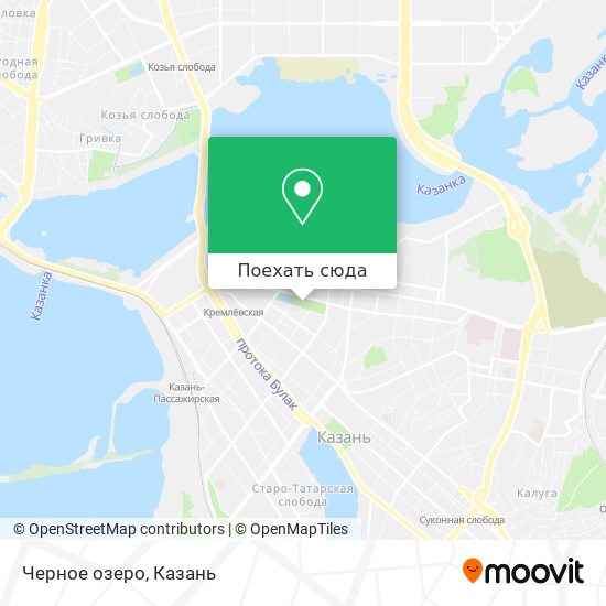 Карта Черное озеро