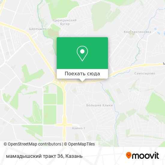 Карта мамадышский тракт 36