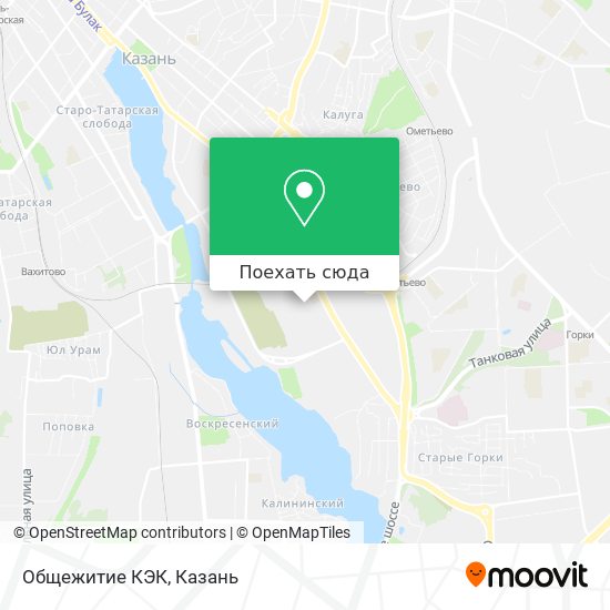 Карта Общежитие КЭК