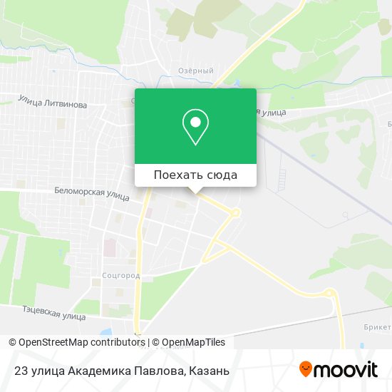 Карта 23 улица Академика Павлова