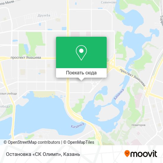 Карта Остановка «СК Олимп»