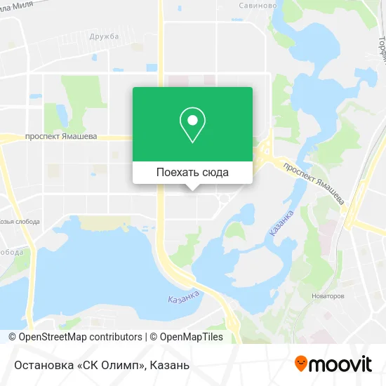 Карта Остановка «СК Олимп»