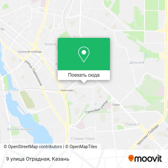 Карта 9 улица Отрадная