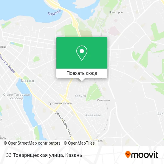 Карта 33 Товарищеская улица