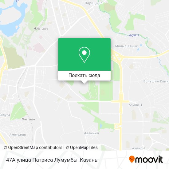 Карта 47А улица Патриса Лумумбы