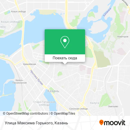 Карта Улица Максима Горького