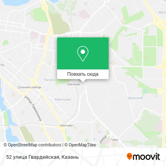 Карта 52 улица Гвардейская