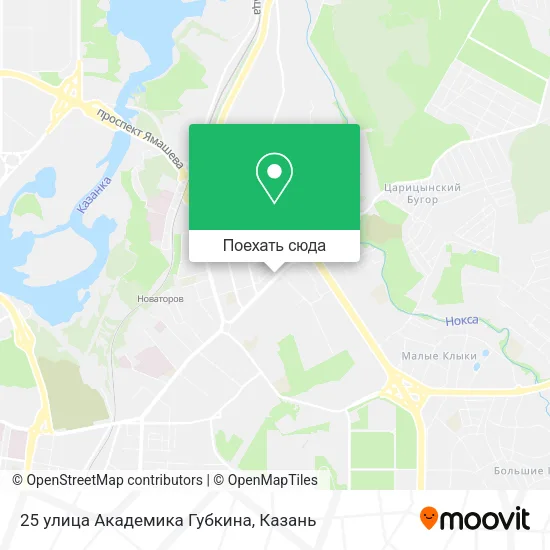 Карта 25 улица Академика Губкина