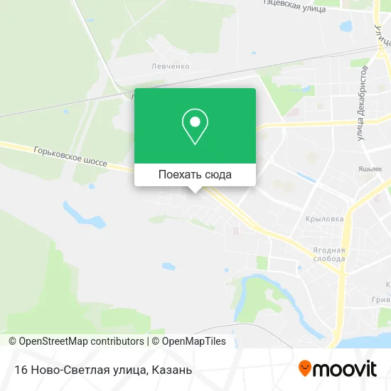 Карта 16 Ново-Светлая улица