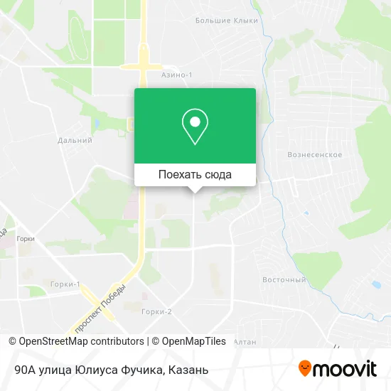 Карта 90А улица Юлиуса Фучика