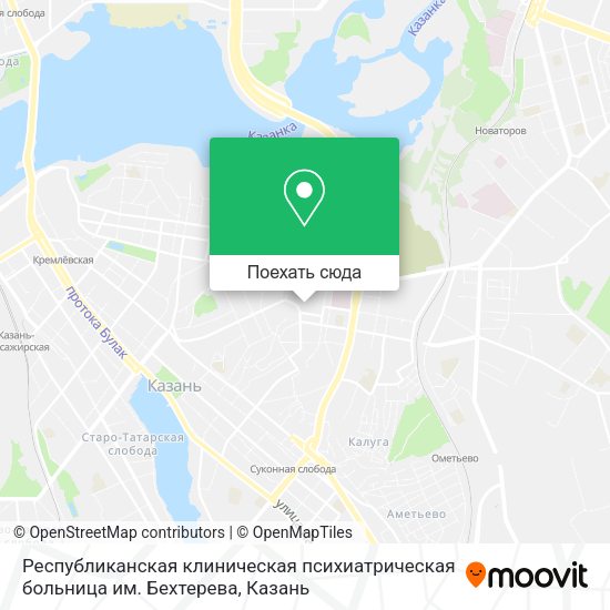 Карта Республиканская клиническая психиатрическая больница им. Бехтерева