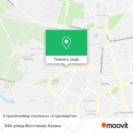 Карта 84А улица Восстания