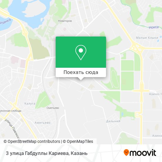 Карта 3 улица Габдуллы Кариева
