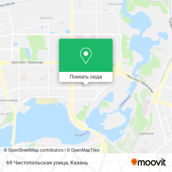 Карта 69 Чистопольская улица