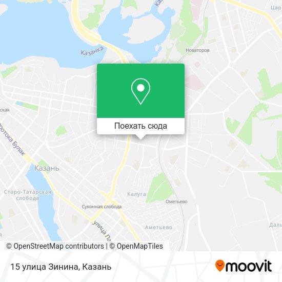 Карта 15 улица Зинина
