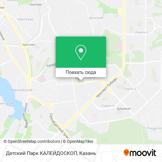 Карта Детский Парк КАЛЕЙДОСКОП