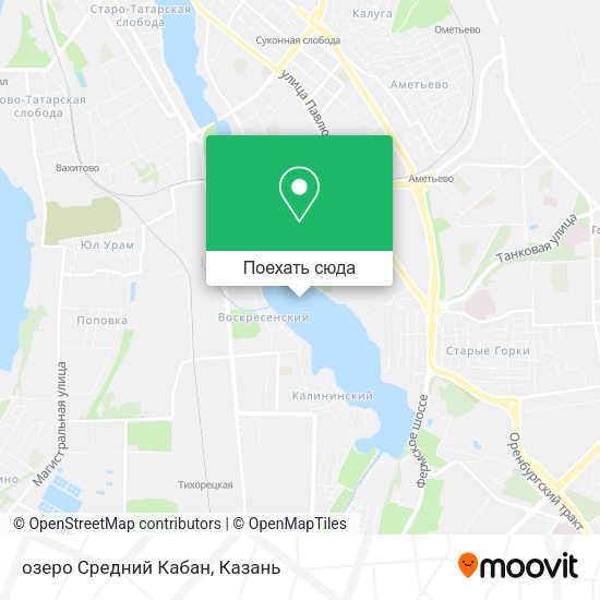 Карта озеро Средний Кабан