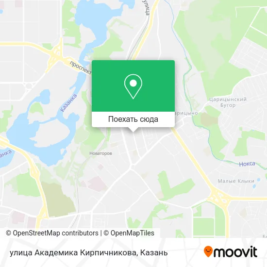 Карта улица Академика Кирпичникова