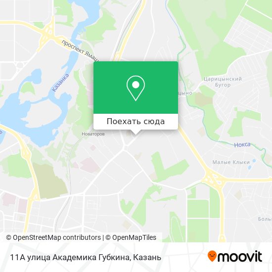 Карта 11А улица Академика Губкина