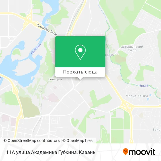 Карта 11А улица Академика Губкина
