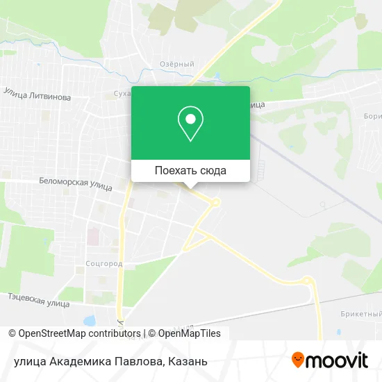 Карта улица Академика Павлова