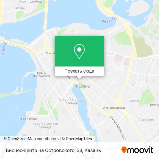 Карта Биснес-центр на Островского, 38