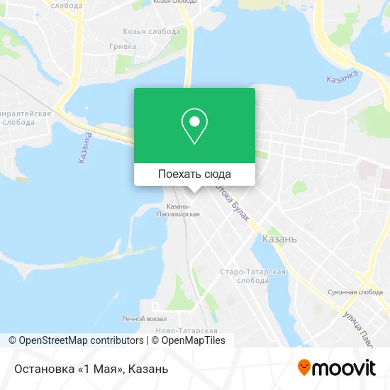 Карта Остановка «1 Мая»