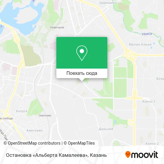 Карта Остановка «Альберта Камалеева»