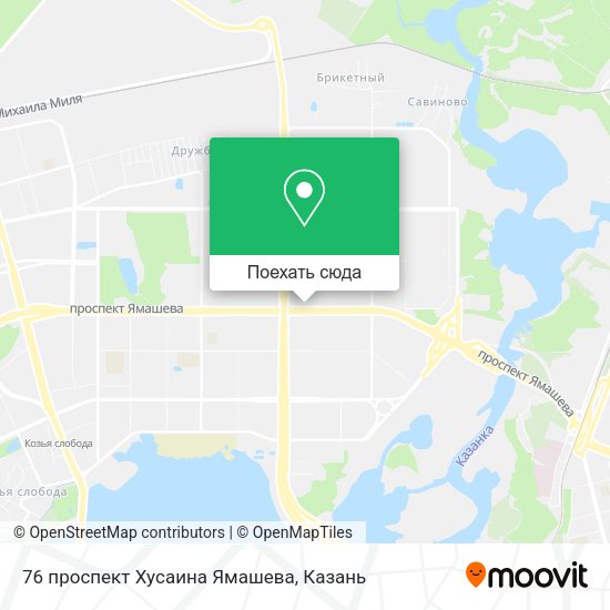 Карта 76 проспект Хусаина Ямашева
