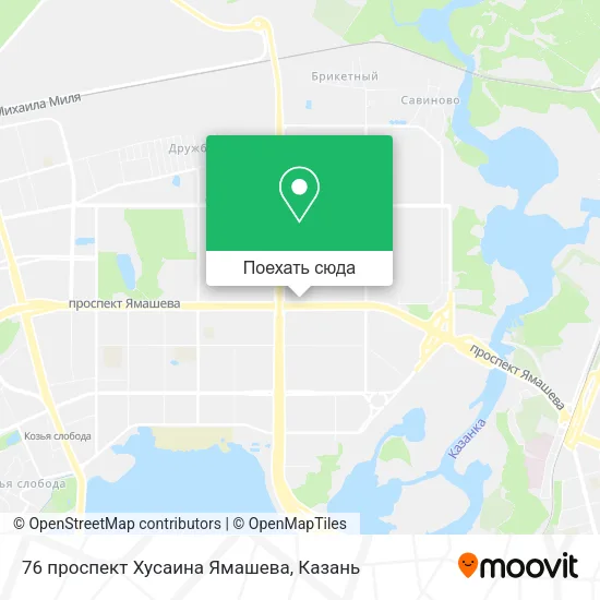 Карта 76 проспект Хусаина Ямашева