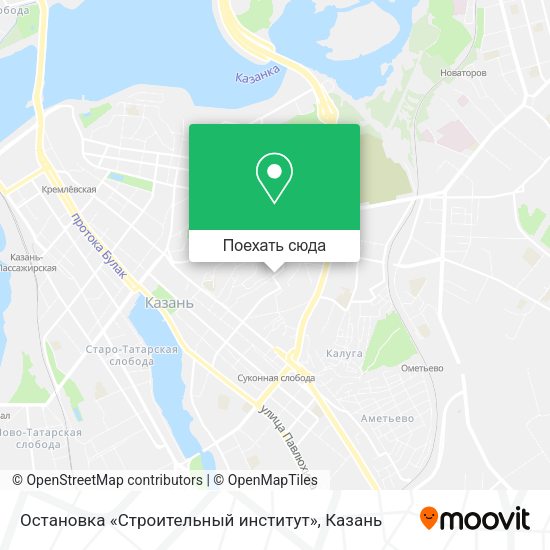 Карта Остановка «Строительный институт»