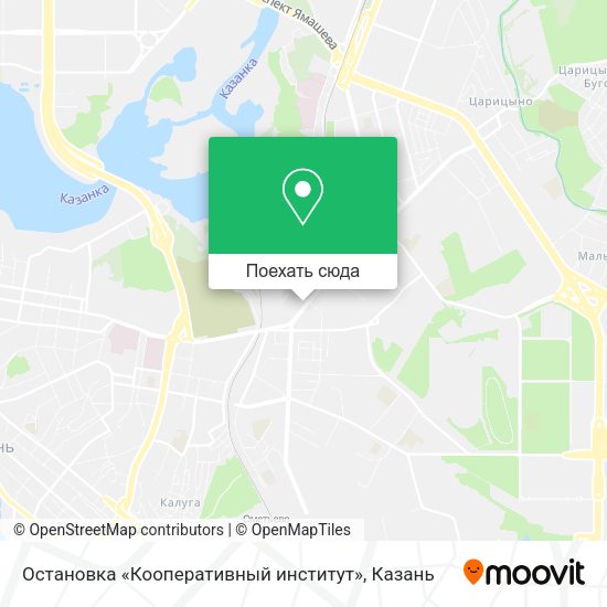 Карта Остановка «Кооперативный институт»