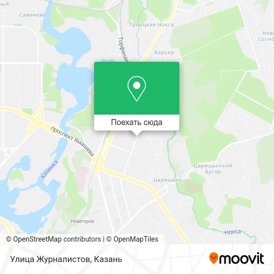 Карта Улица Журналистов