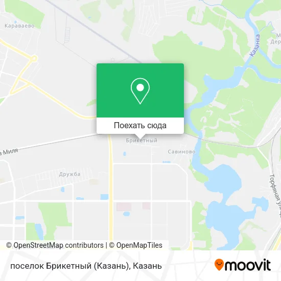 Карта поселок Брикетный (Казань)